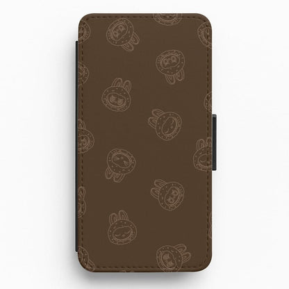 Monsters Outline Pattern I Flip / Wallet Phone Case