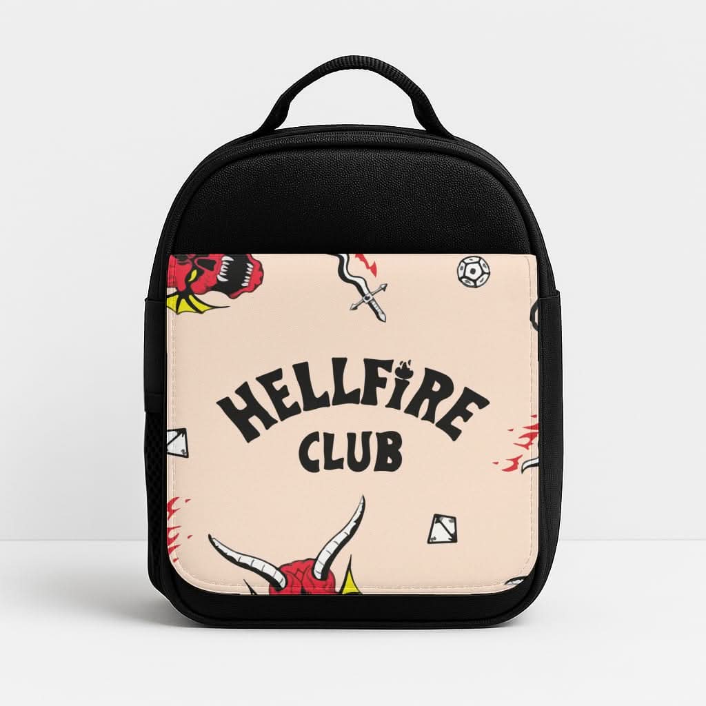 Hellfire Club Icons Collage Peach Lunchbox
