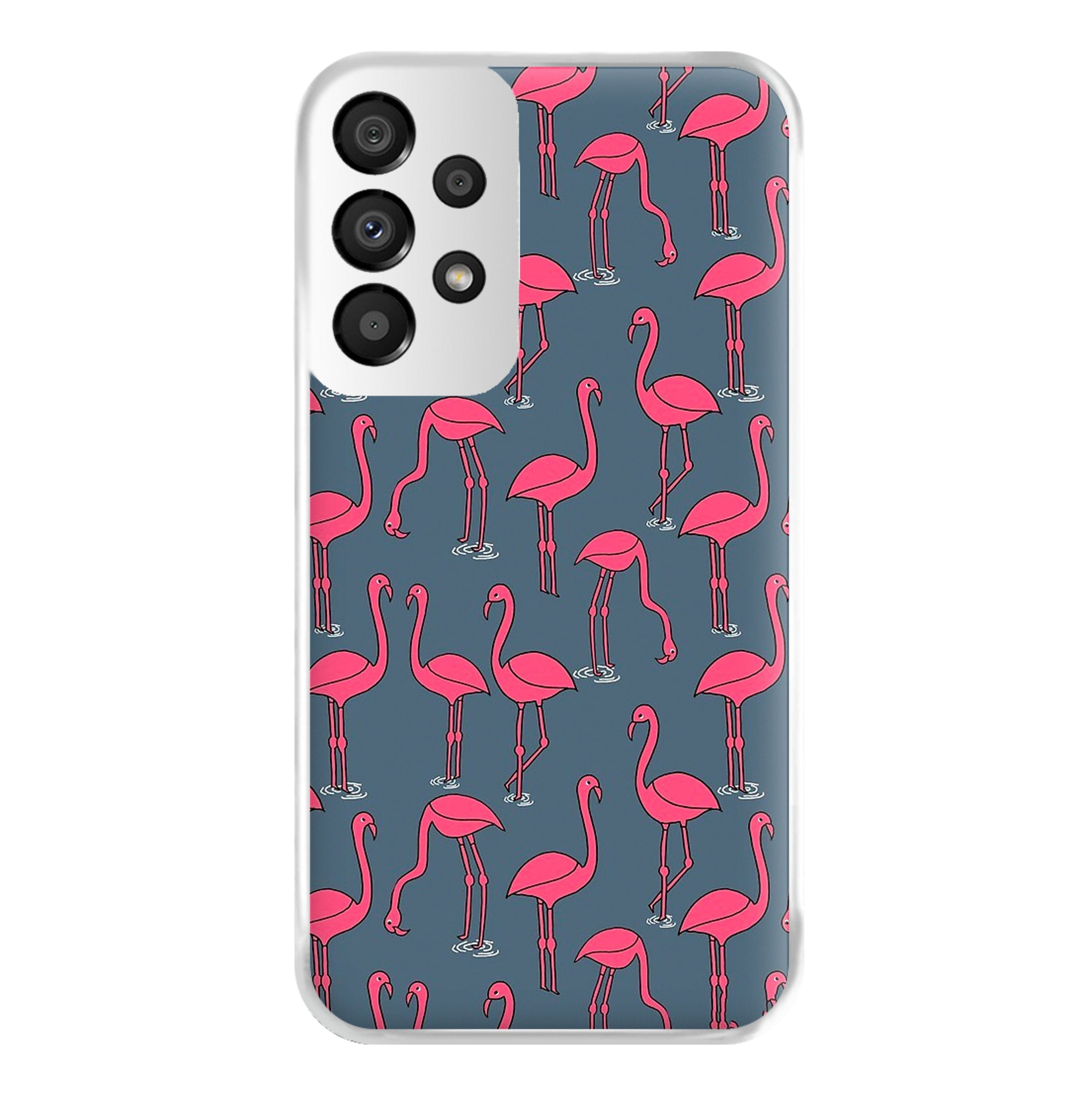 Basic Pink Flamingo Pattern Phone Case