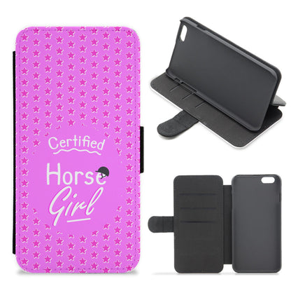 Certified Horse Girl - Horses Flip / Wallet Phone Case