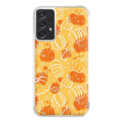 Drawn Pumpkin Pattern Phone Case