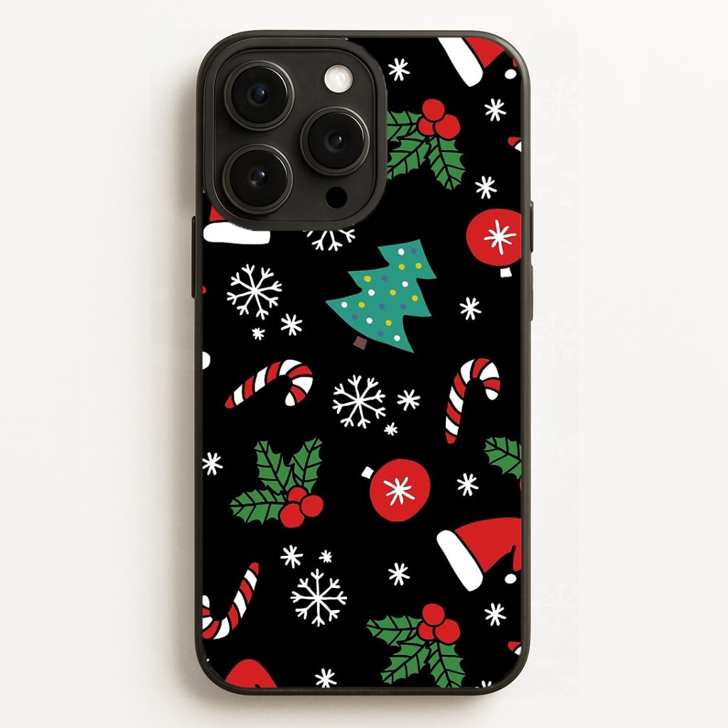 Christmas Objects Pattern Phone Case