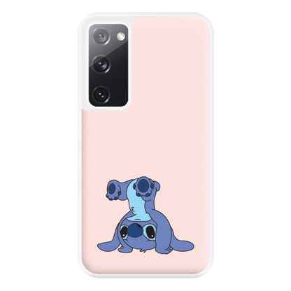 Cute Blue Alien Handstand Galaxy S20FE Case