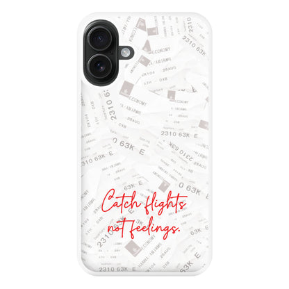 Catch Flights Not Feelings Collage iPhone 16 Plus Case