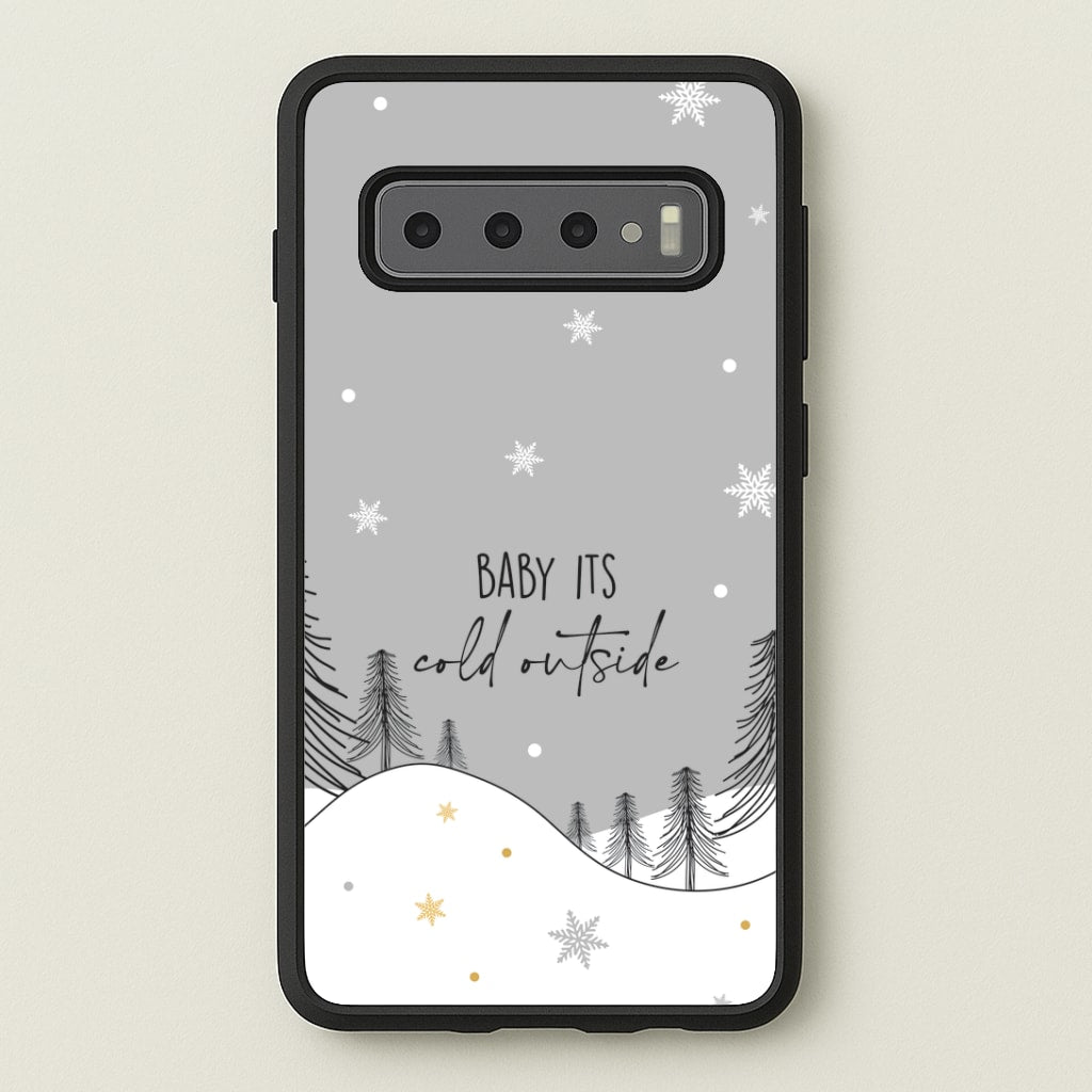 Baby It's Cold Outisde Landscape Galaxy S10 Plus Case