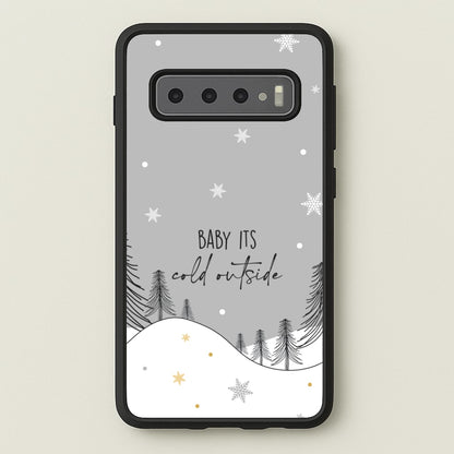 Baby It's Cold Outisde Landscape Galaxy S10 Plus Case