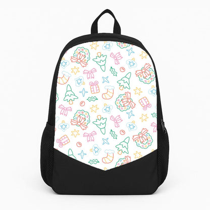 Neon Christmas Icons Pattern II Backpack
