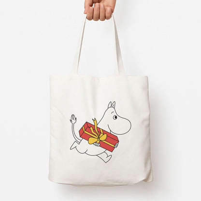 Red Present Moom Tote Bag