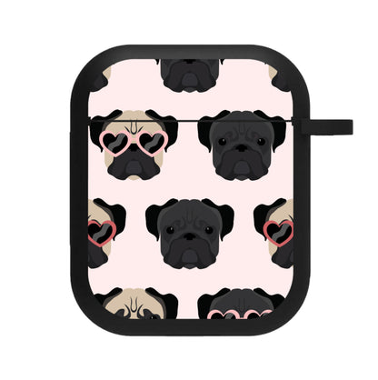 Sunny Pug Life - Dog Pattern AirPods Case