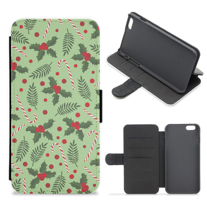 Candy Pattern Flip / Wallet Phone Case