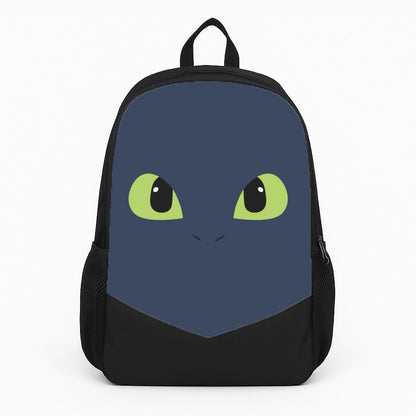 Black Fury Dragon Face Backpack