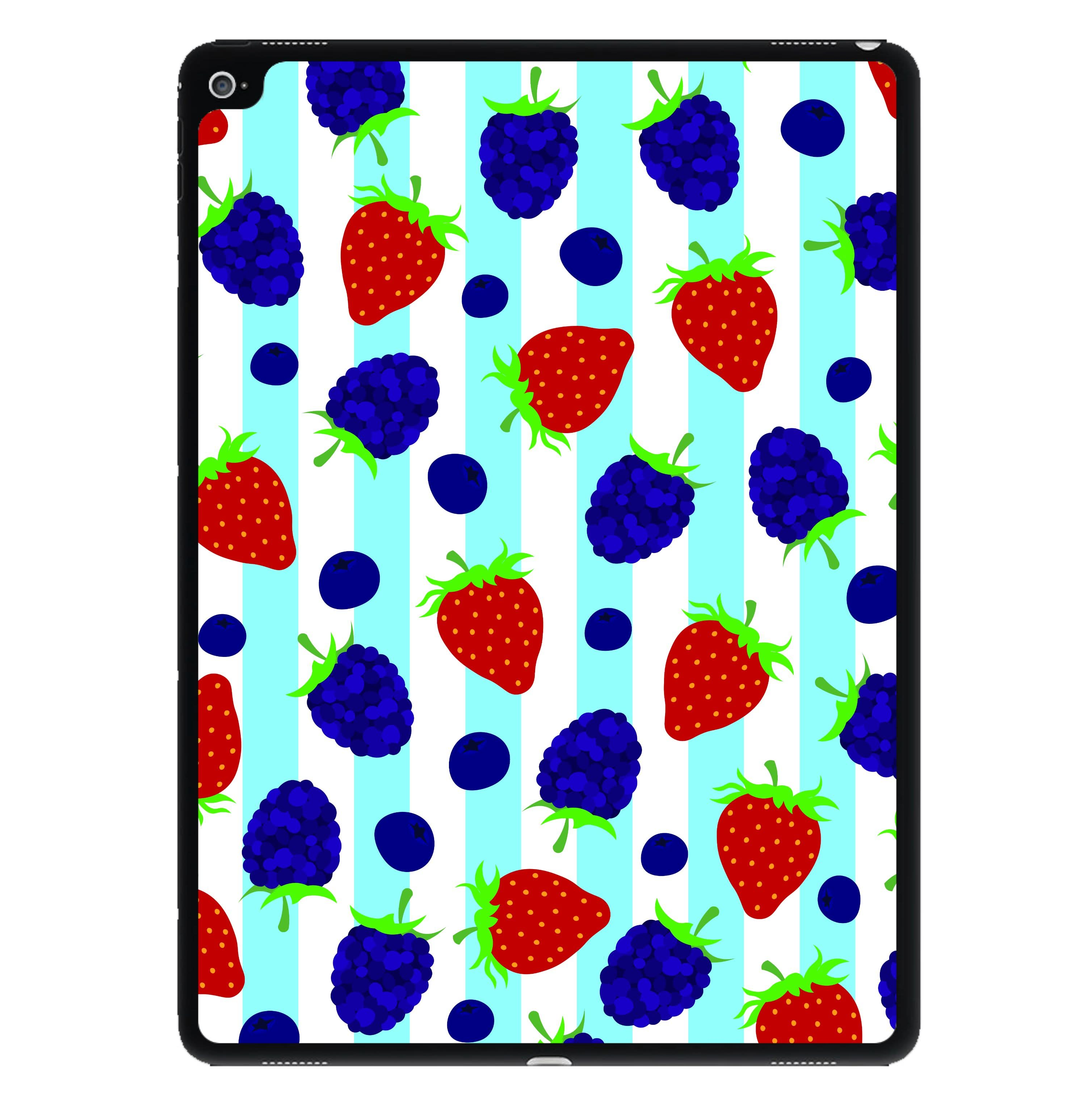 Stripes And Berries iPad Case