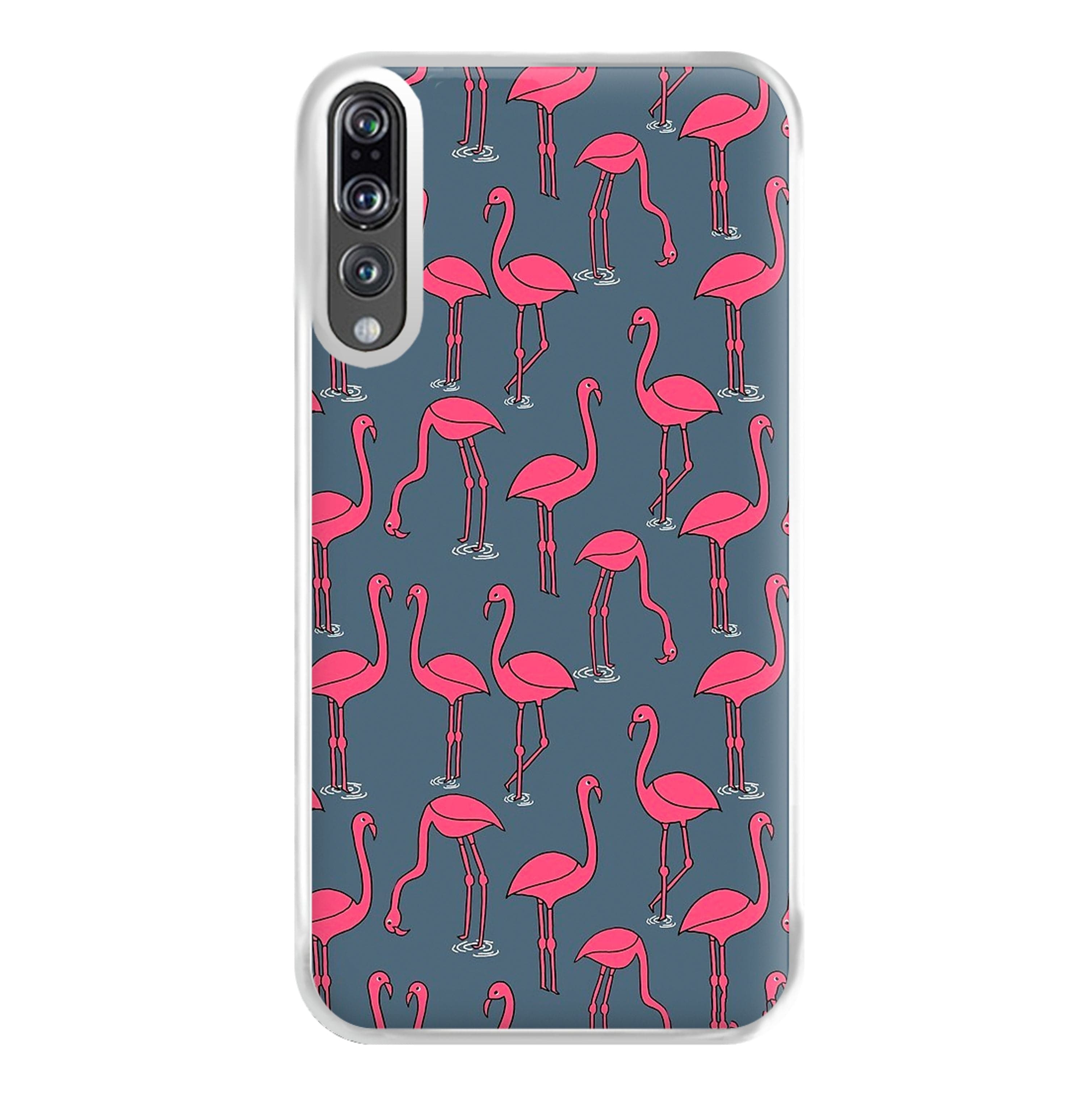 Basic Pink Flamingo Pattern Phone Case