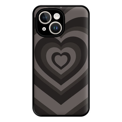 Abstract Black Heart iPhone 14 Plus Case