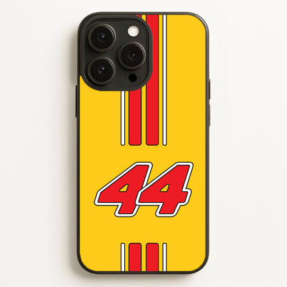 Retro Yellow And Red Hamilton Phone Case for iPhone, Samsung Galaxy and Google Pixel