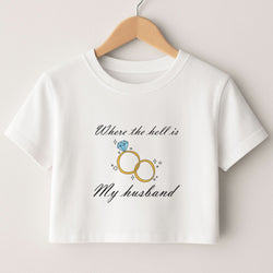 WTHIMH Cartoon Rings Crop Top