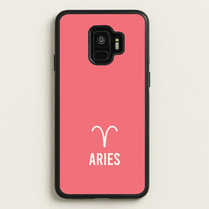 Aries Pastel Zodiac Galaxy S9 Case
