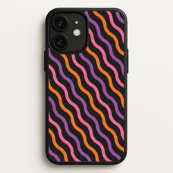 Wavy Abstract Halloween Pattern iPhone 11 Case