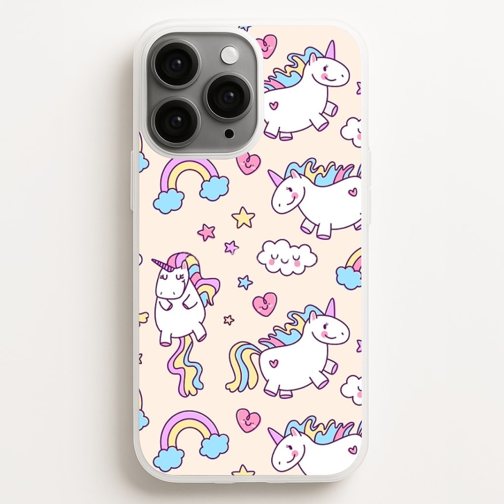 Cute Unicorn Pattern Phone Case for iPhone, Samsung Galaxy and Google Pixel