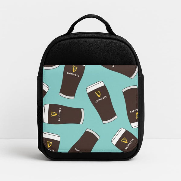 Stout Pint Pattern Insulated Lunch Bag
