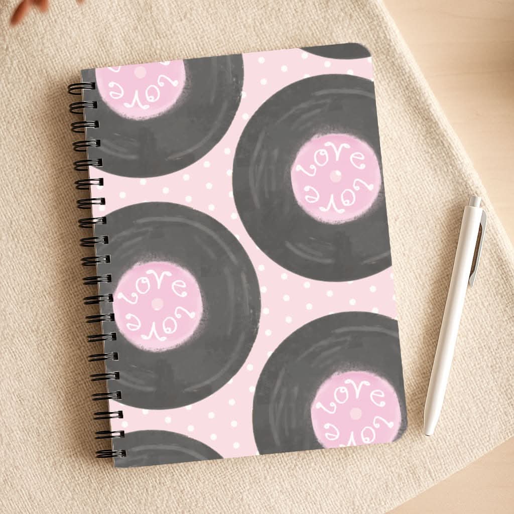 Thrifted Vinyl Polka Pattern Notepad