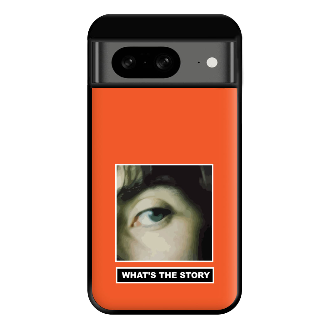 What's The Story Orange Google Pixel 8 Case
