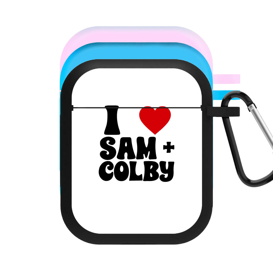I Love Sam And Colby AirPods Case