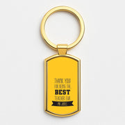 Thank You For Being The Best Teacher Luxury Keyring 3