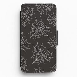 Spiderweb Hearts Pattern Flip / Wallet Phone Case