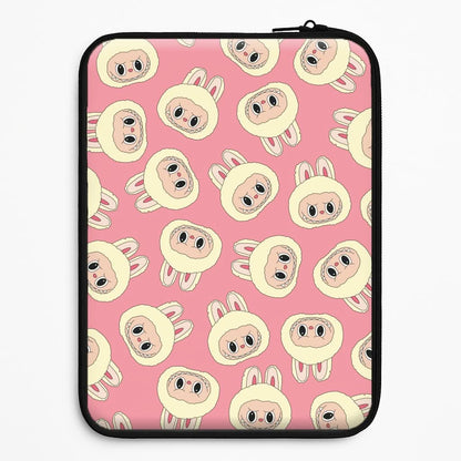 Cute Cream Monster Face Pattern Universal Laptop Sleeve
