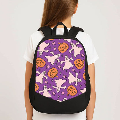 Abstract Halloween Pattern School Bag