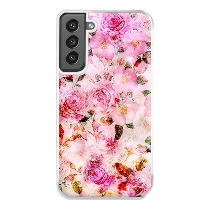 Pretty Pink Chic Floral Pattern Phone Case