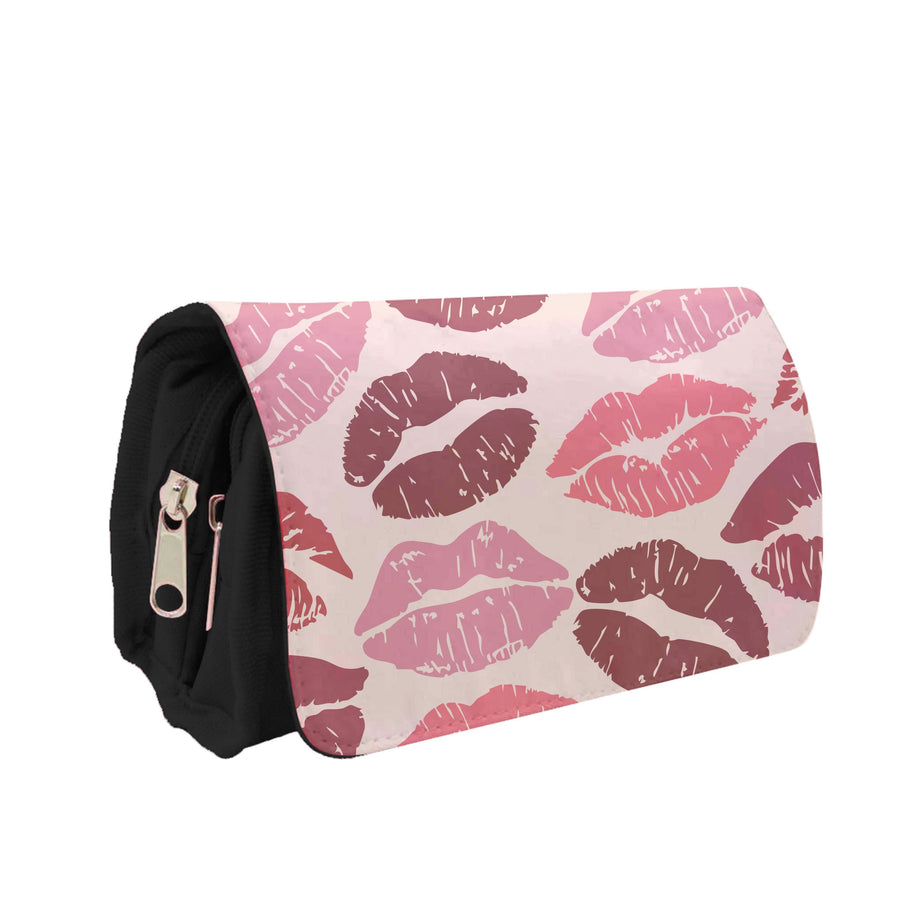 Valentine's Lips Pattern Pencil Case