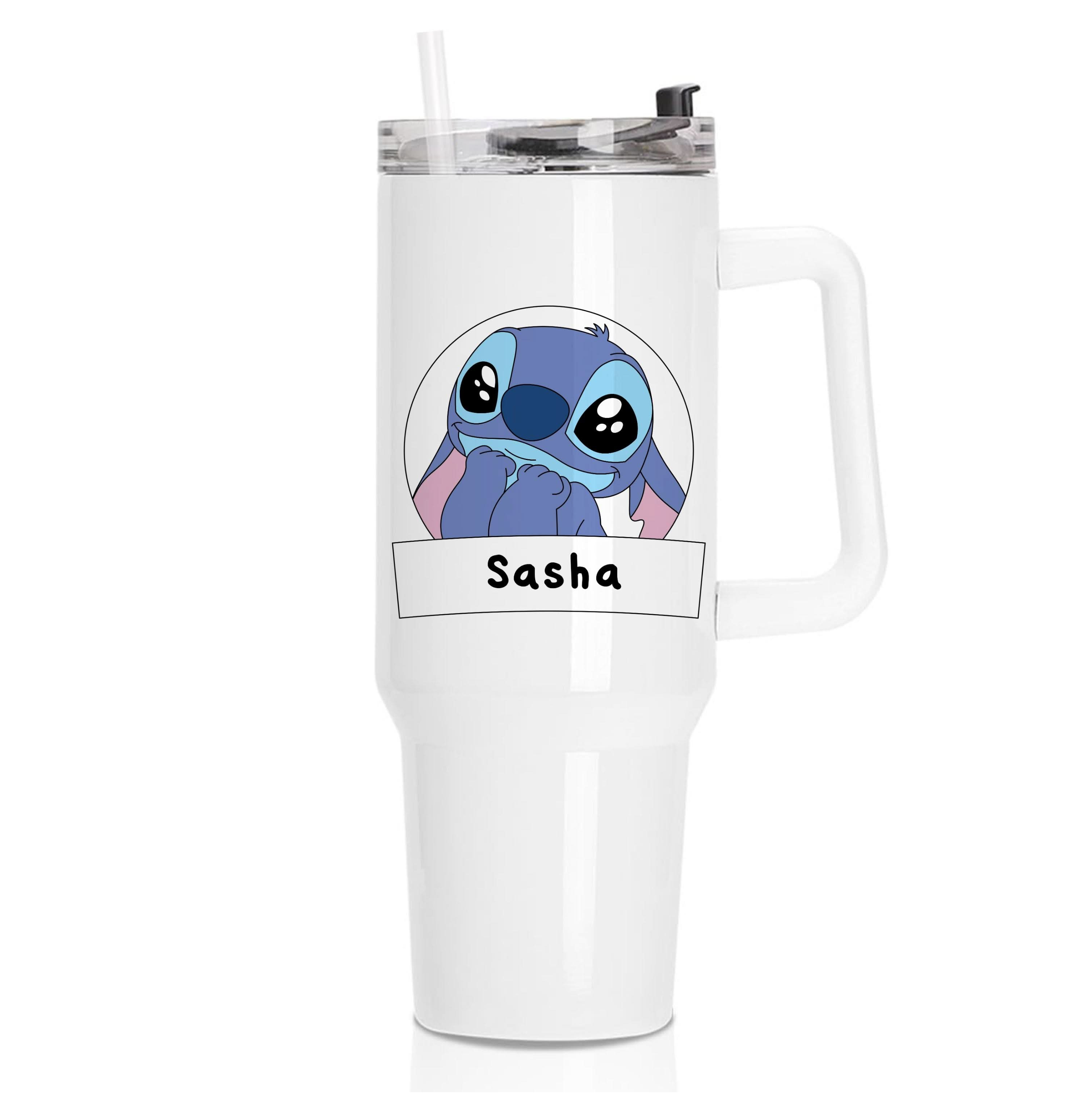 Personalised Cute Blue Alien Tumbler