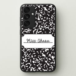 Personalised School Notebook Galaxy A35 Case