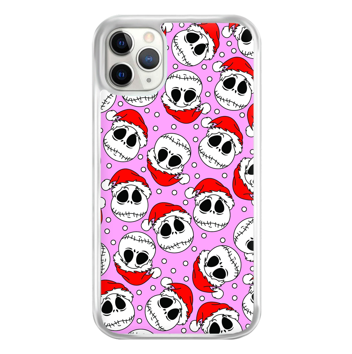 Pink Christmas Skull Pattern Phone Case