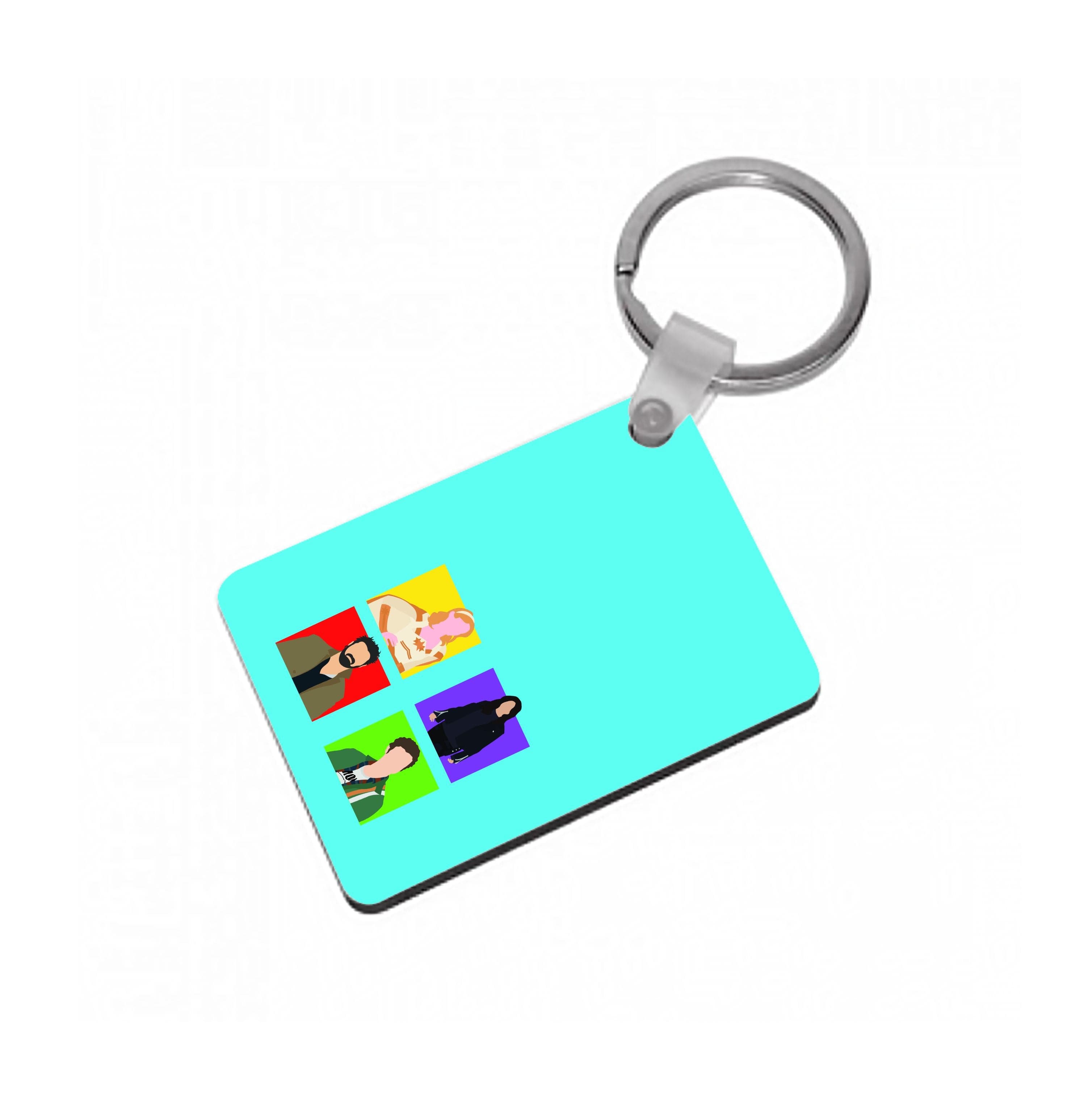 Characters Collage Keyring