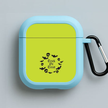 Trick Or Treat Wreath Blue AirPods Case