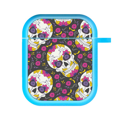 Calavera Pattern - Halloween AirPods Case