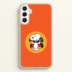 Cartoon Beagle Vampire Galaxy A34 Case