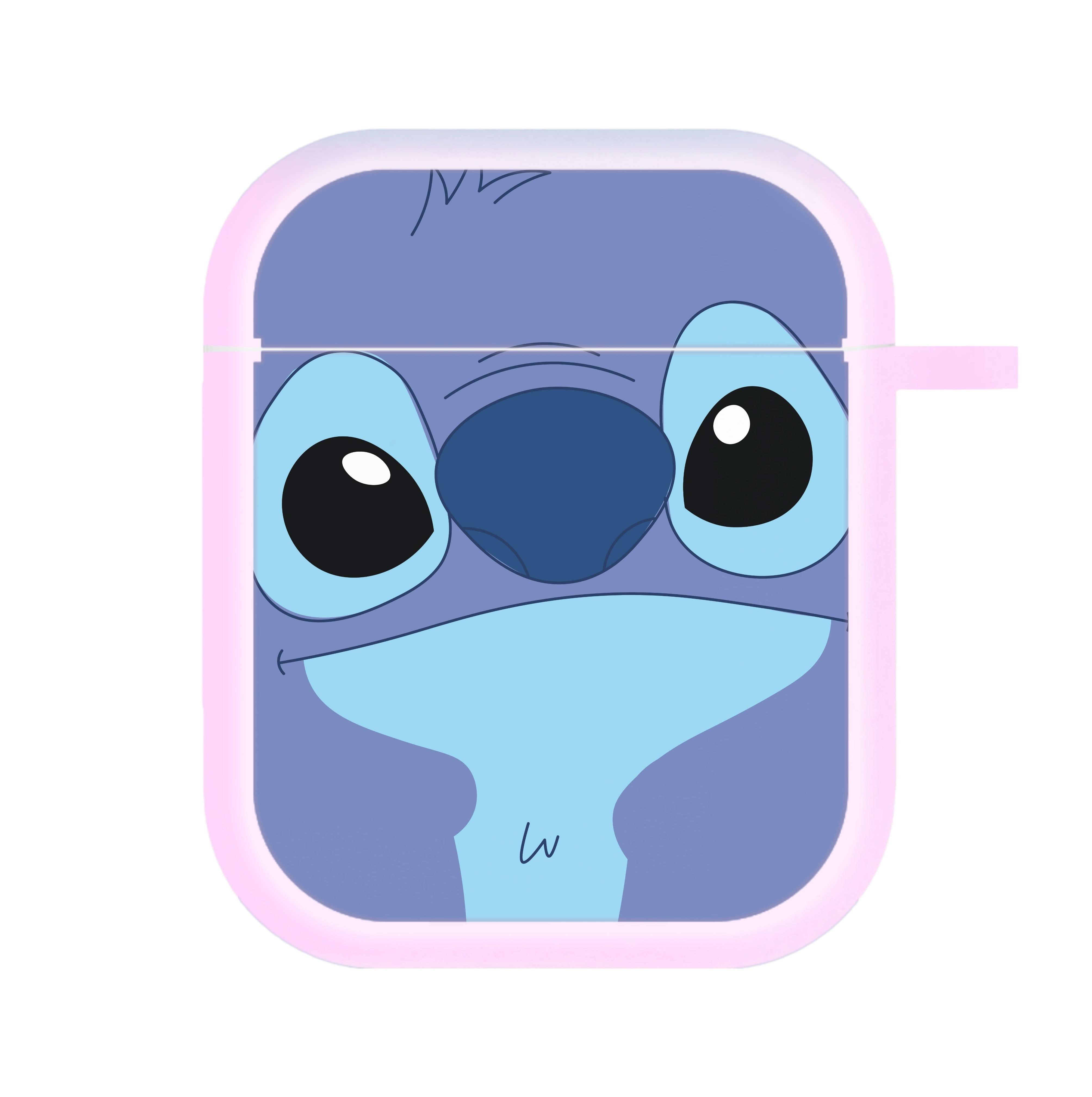 Blue Alien Face AirPods Case