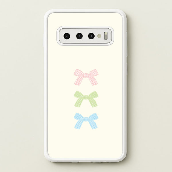 Gingham Tiered Ties Galaxy S10 Case