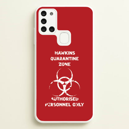 Hawkins Quarantine Zone Galaxy A21s Case