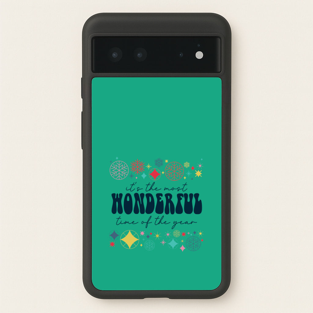 The Most Wonderful Time Of The Year Geometric Google Pixel 6 Case