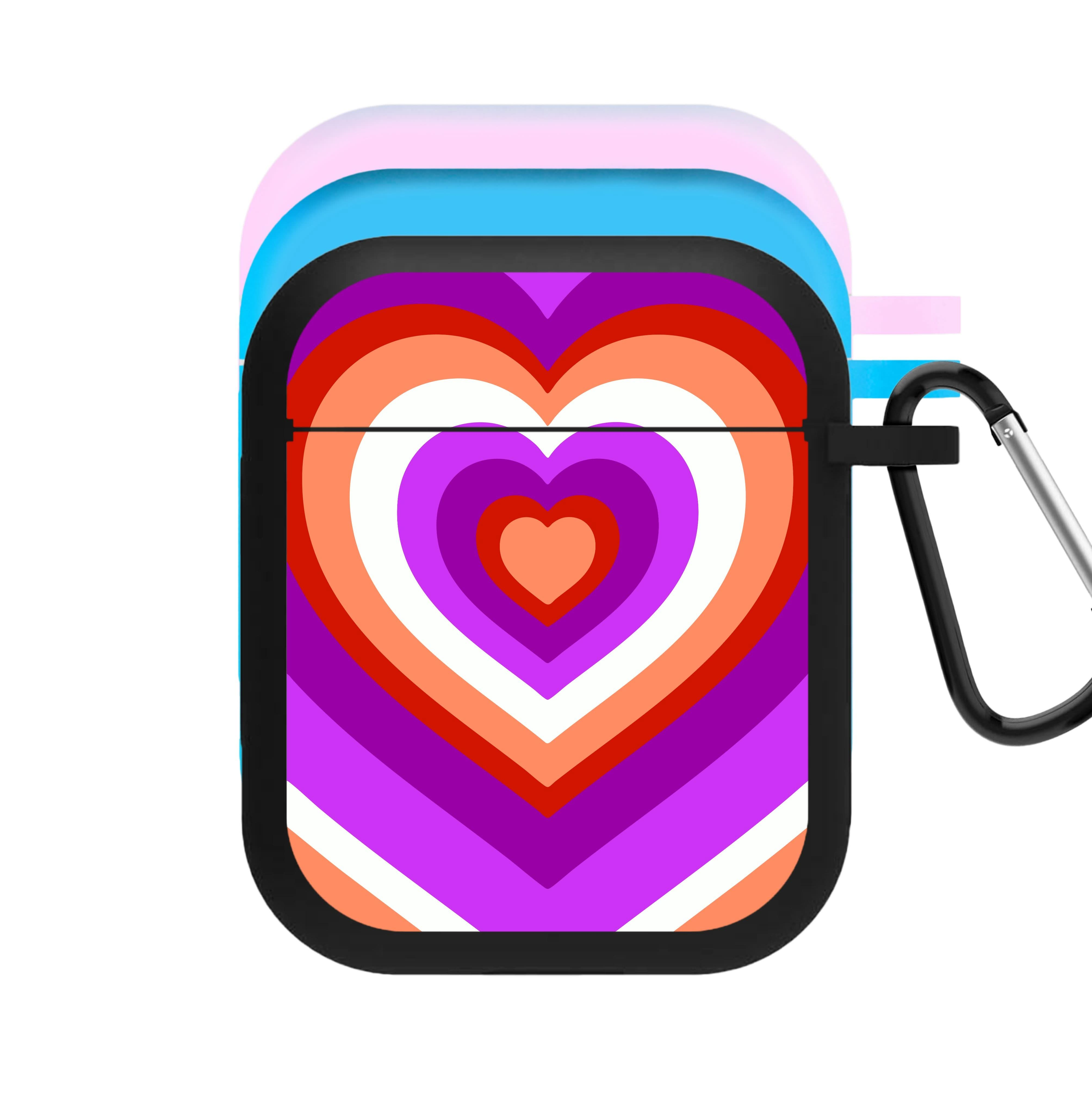 Lesbian Pride Heart AirPods Case