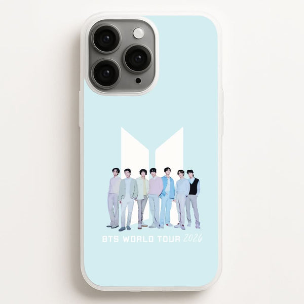 K-Pop Band Tour Pastel Blue Phone Case for Apple iPhone, Samsung Galaxy, Huawei and Google Pixel