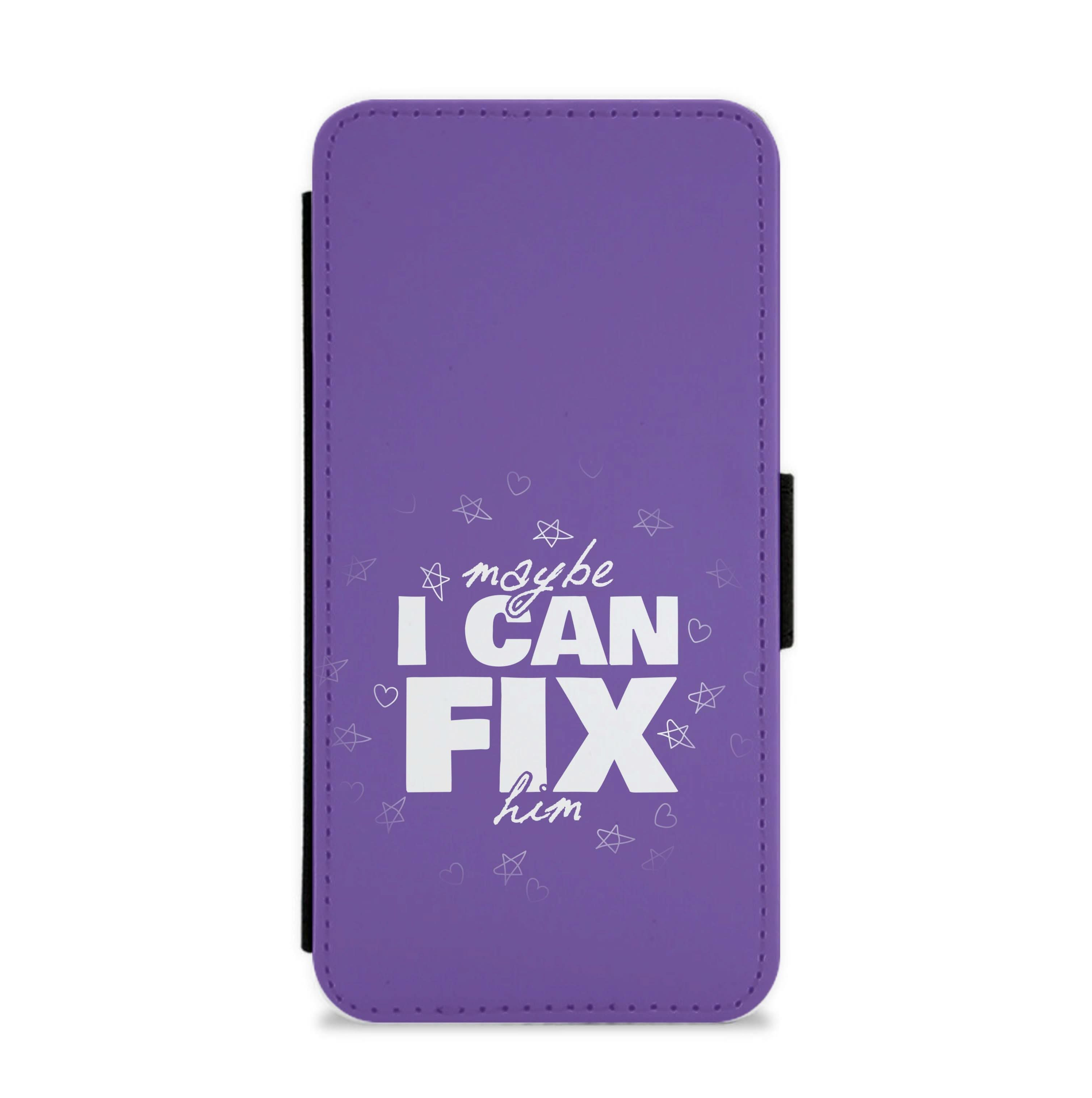 Maybe I Can Fix Him Purple Flip / Wallet Phone Case