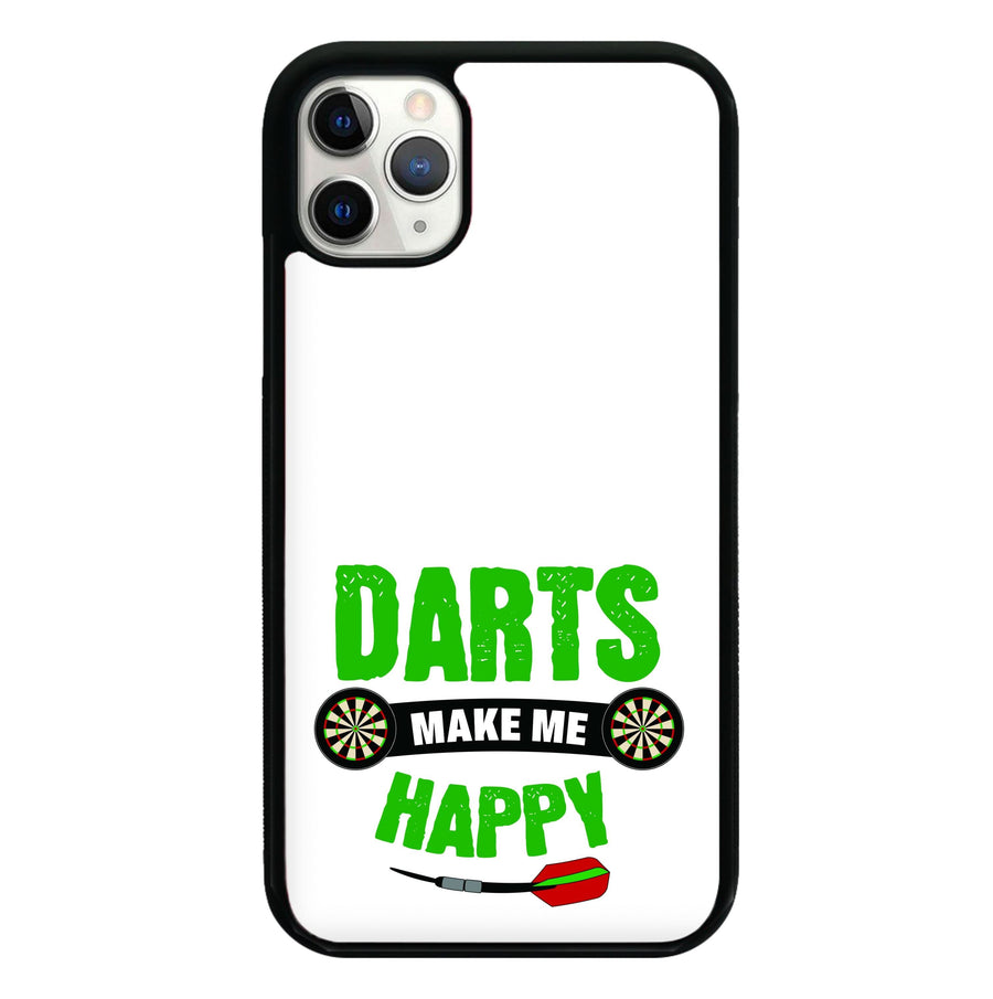 Darts Make Me Happy Phone Case