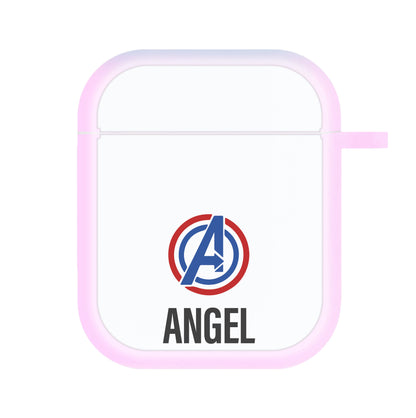 Superheroes Symbol - Personalised Superhero Comic AirPods Case