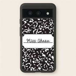 Personalised School Notebook Google Pixel 8a Case